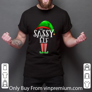 Great The Sassy Elf Family Matching Group Christmas shirt 2