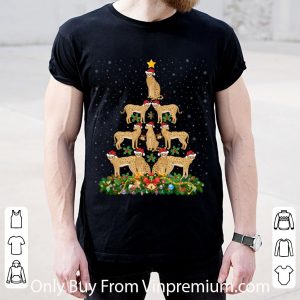 Hot Serval Cat Xmas Tree Santa Hat Serval Christmas shirt 1