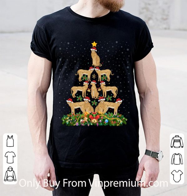 Hot Serval Cat Xmas Tree Santa Hat Serval Christmas shirt