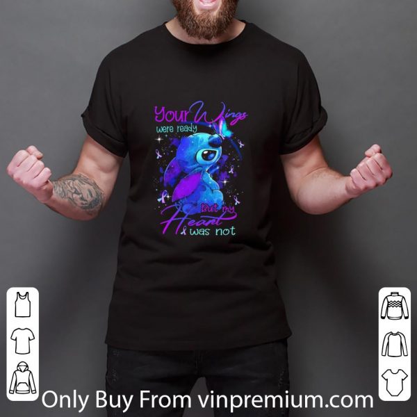 Pretty Disney Stitch And Butterflies Matter Awareness Your Wings shirt