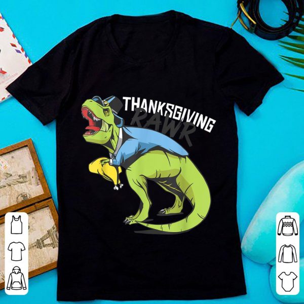 Official Autumn Thanksgiving Fall Season T Rex shirt