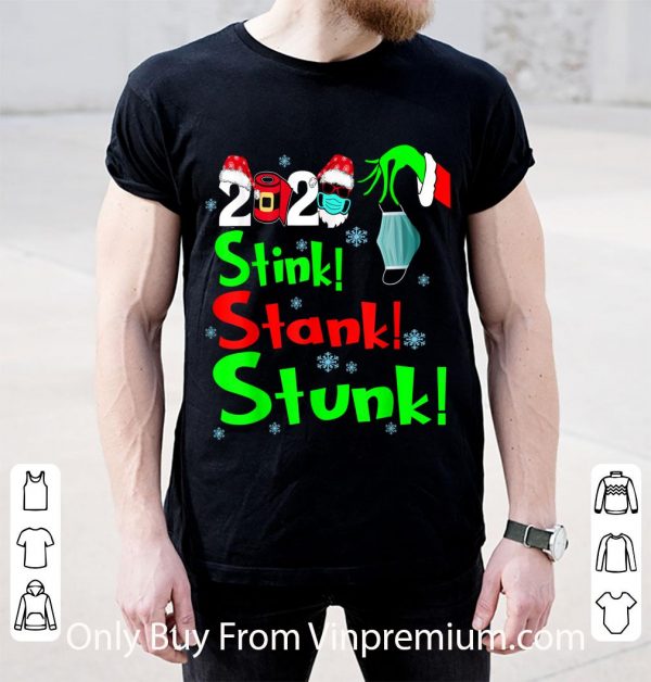 Official Stink Stank Stunk Grinch Holiday Christmas shirt