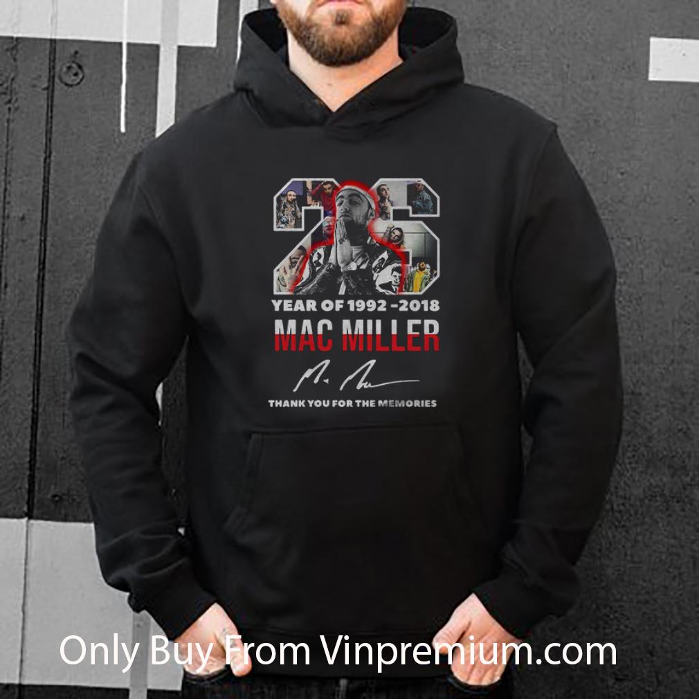 80e438ce great 26 year of 1992 2018 mac miller signature shirt 4 - Great 26 Year Of 1992-2018 Mac Miller Signature shirt