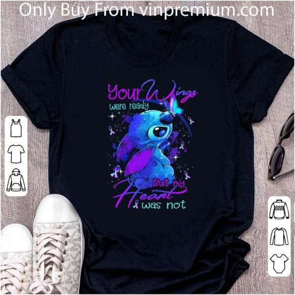 Pretty Disney Stitch And Butterflies Matter Awareness Your Wings shirt