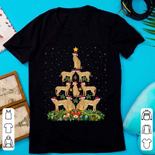 Hot Serval Cat Xmas Tree Santa Hat Serval Christmas shirt