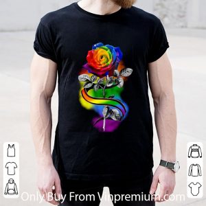 Original Lgbt Rose Flower Love Is Love shirt 1