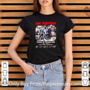 Pretty Band One Direction 06 Years Of Operation 2010-2016 Signatures shirt 2