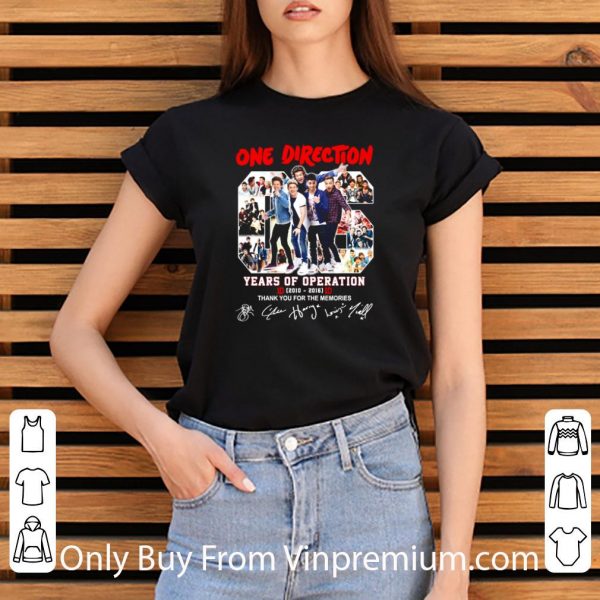 Pretty Band One Direction 06 Years Of Operation 2010-2016 Signatures shirt