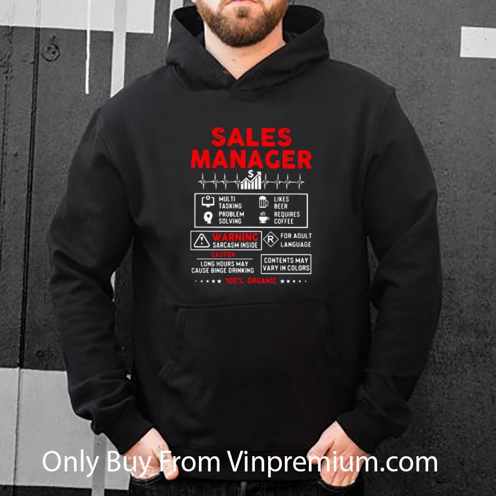 8e505158 premium sales manager multi tasking problem solving like beer requires coffee warning sarcasm shirt 4 - Premium Sales Manager Multi Tasking Problem Solving Like Beer Requires Coffee Warning Sarcasm shirt