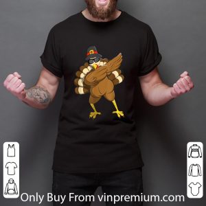 Awesome Dabbing Turkey Happy Thanksgiving Day shirt 2
