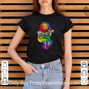 Original Lgbt Rose Flower Love Is Love shirt 2