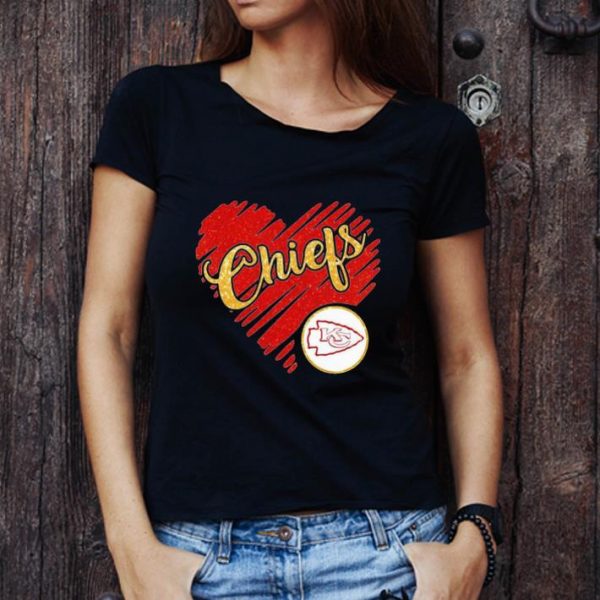 Great Kansas City Chiefs Logo Heart Diamond shirt