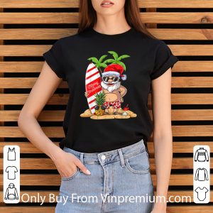Original Christmas In July Santa Hawaiian Surfing Sunglass Pineapple shirt 2