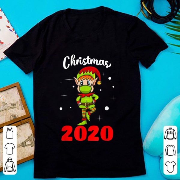 Hot Elf Quarantine Mask Christmas 2020 Family Matching shirt
