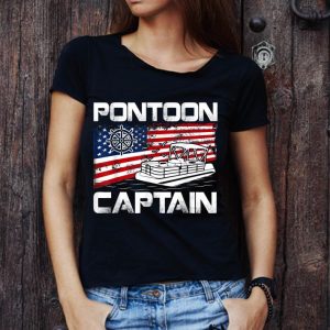 Awesome Pontoon Captain American Flag shirt