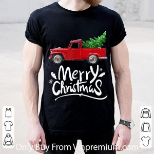 Original Wagon Red Truck Christmas Tree shirt 1