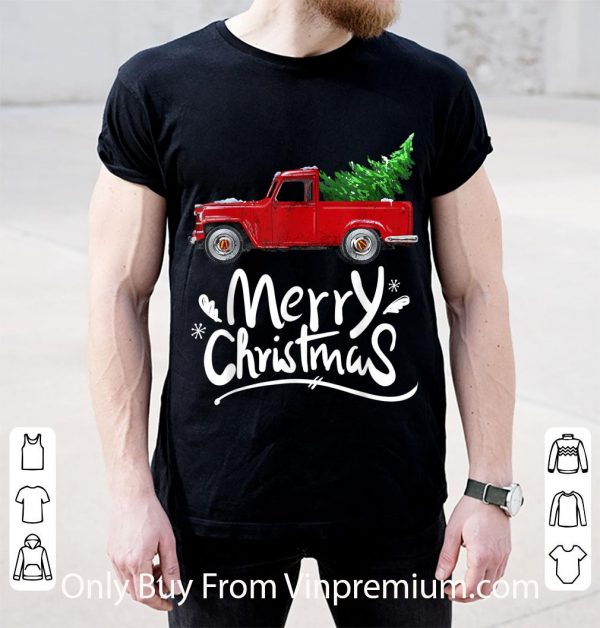 Original Wagon Red Truck Christmas Tree shirt