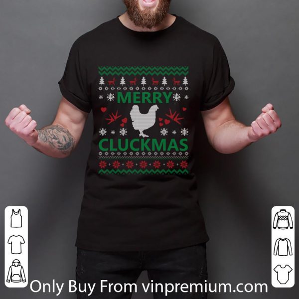 Top Merry Cluckmas Ugly Christmas shirt