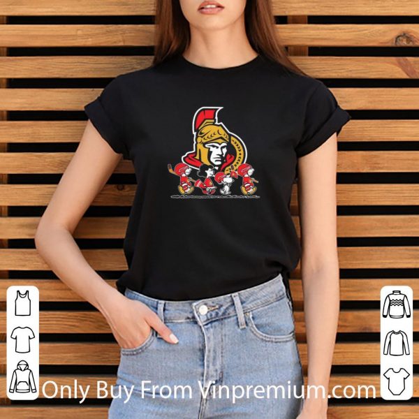 Nice The Peanuts Ottawa Senators Hockey Logo shirt