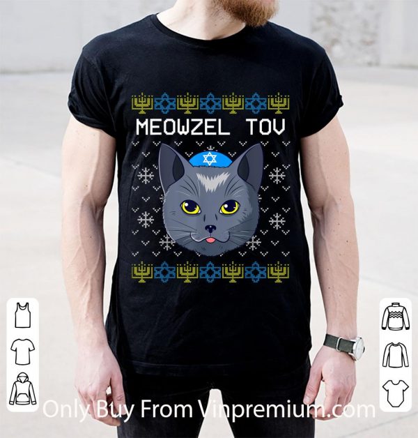 Official Meowzel Tov Hanukkah Sweater Cat Ugly Christmas shirt