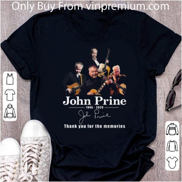 Official John Prine 1946 2020 Thank You For The Memories Signature Guitar shirt
