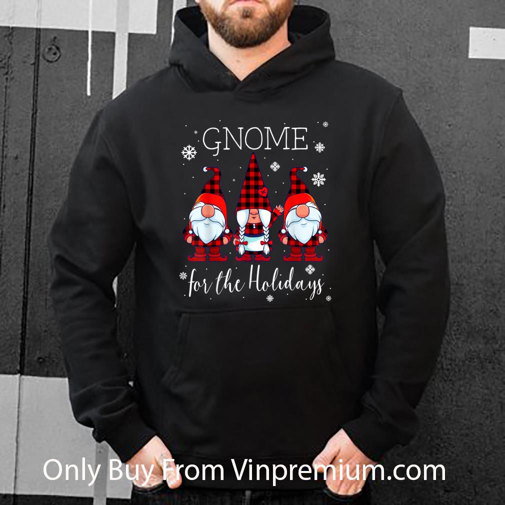 d3106b85 official gnome for the holidays buffalo plaid 3 gnomes christmas shirt 4 - Official Gnome for the Holidays Buffalo Plaid 3 Gnomes Christmas shirt