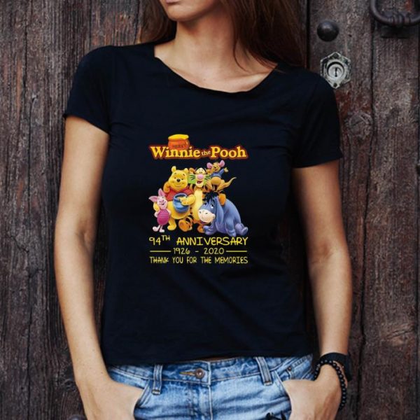 Awesome Winnie The Pooh 94th Anniversary 1926-2020 Thank You For The Memories shirt