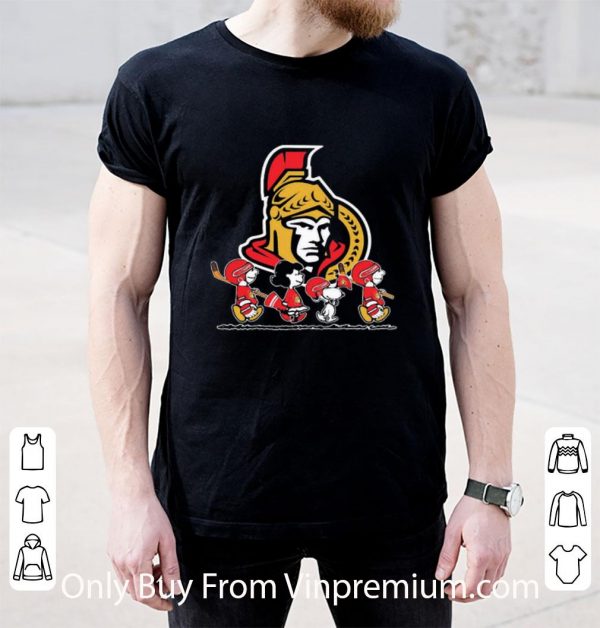 Nice The Peanuts Ottawa Senators Hockey Logo shirt