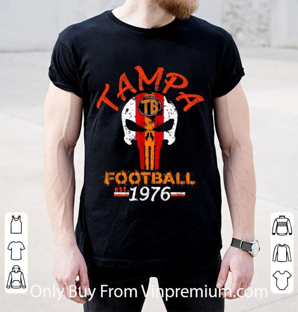 Awesome Tampa Bay Varsity Football Skull 1976 shirt