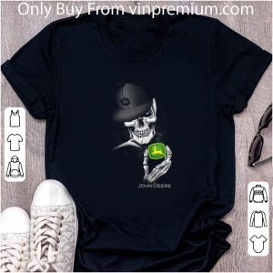 Awesome Skeleton Skull John Deere Logo shirt 1