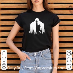 Premium Bigfoot Middle Finger In The Forest Rock And Roll shirt 2