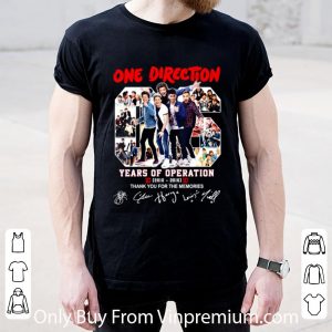Pretty Band One Direction 06 Years Of Operation 2010-2016 Signatures shirt 1