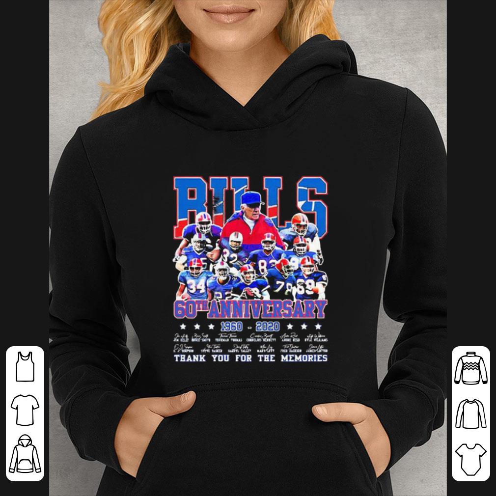 f81ad8ec top buffalo bills 60th anniversary 1960 2020 thank you for the memories signatures shirt 4 - Top Buffalo Bills 60th Anniversary 1960 2020 Thank You For The Memories Signatures shirt