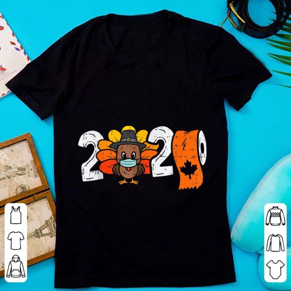 Hot 2020 Toilet Paper Turkey Mask Thanksgiving Quarantine shirt