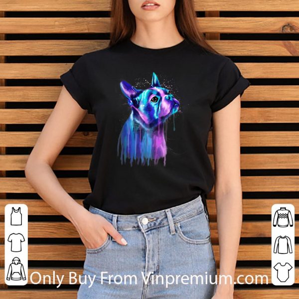 Pretty Colorful Boston Terrier Art shirt