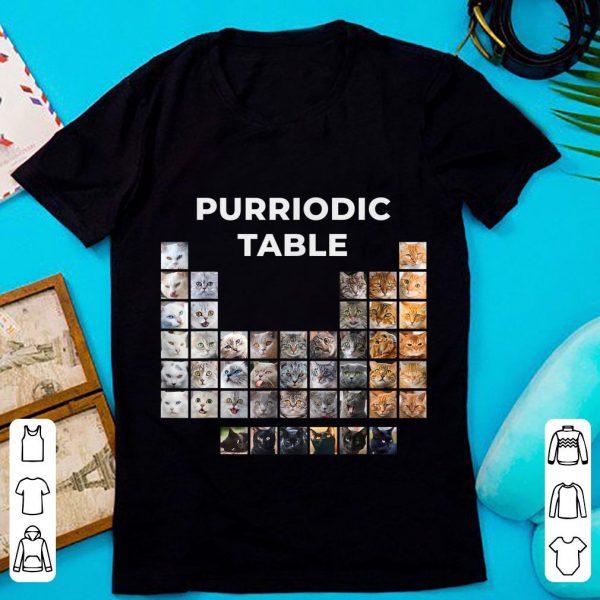 Official Cat Novelty Purriodic Table shirt