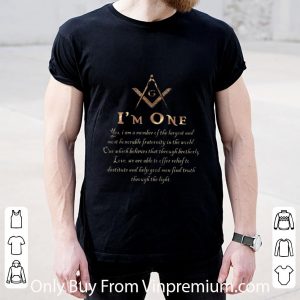 Premium Freemasonry Symbol Square And Compasses I’m One shirt 1