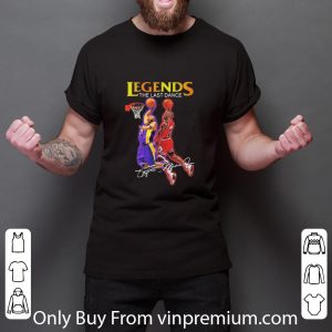 Top Legends The Last Dance The Goat Michael Jordan And Kobe Bryant Signatures shirt 2