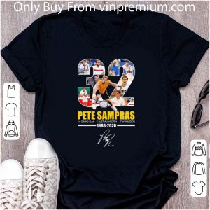 Great 32 Pete Sampras 14 Grand Slam 2 Australian Open 7 Wimbledon 1988-2020 Signature shirt
