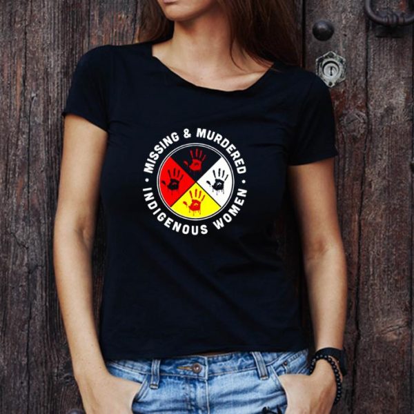 Great Missing And Mudered Indigenous Women Handprints shirt