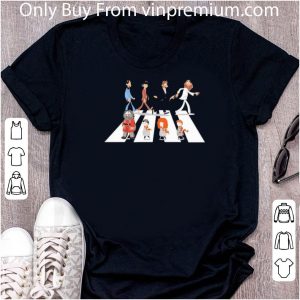 Awesome The Beatles And Harry Potter Characters Abbey Road shirt 1