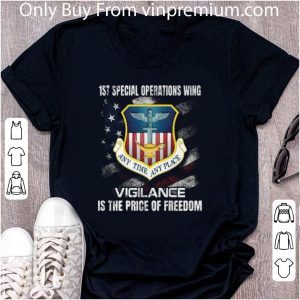 Great 1st Special Operations Wing Vigilance Is The Price Of Freedom American Flag shirt 1