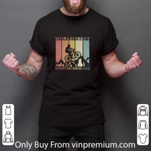 Hot Vintage World’s Best Mountain Biking Dad Father's Day shirt 2