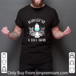 Awesome Yoga Chill Snoopy Mask Namastay 6 Feet Away Coronavirus shirt 2