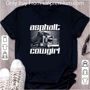 Premium Asphalt Cowgirl Riding Truck shirt 1