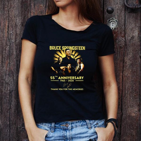Great Bruce Springsteen 55th Anniversary 1965-2020 Thank You For The Memories Signature shirt