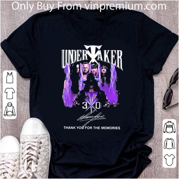 Premium Undertaker Thank You For The Memories Signature shirt