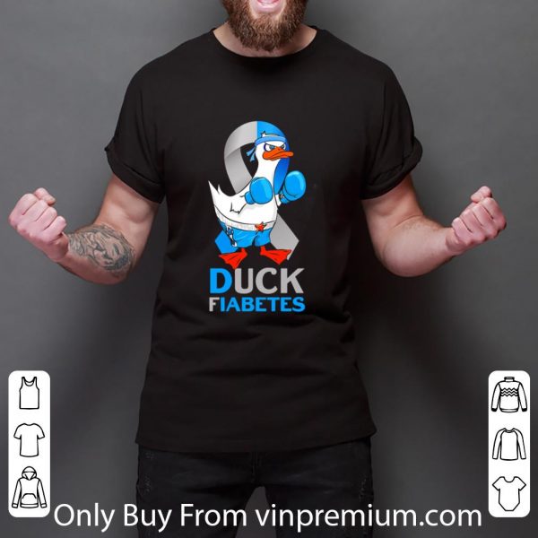 Nice Diabetes Awareness Super Cool Duck Fiabetes shirt