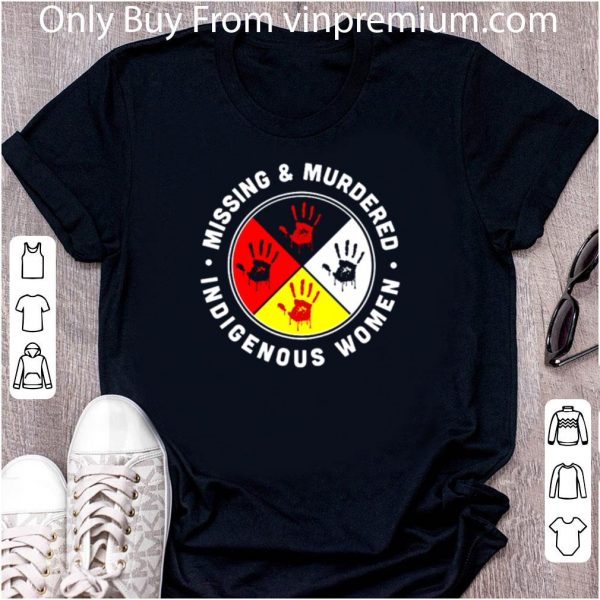 Great Missing And Mudered Indigenous Women Handprints shirt