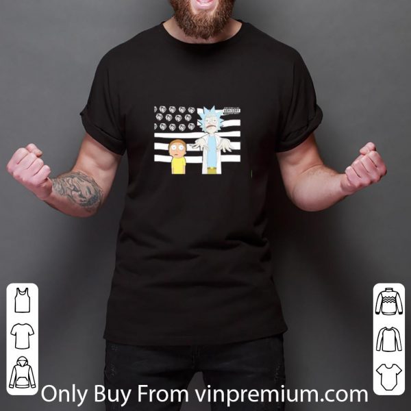 Pretty Rick And Morty American Flag Advisory shirt